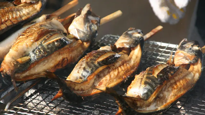 Grilled mackerel, Wakasa style