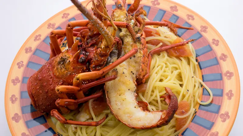 Ise Ebi lobster seafood platter