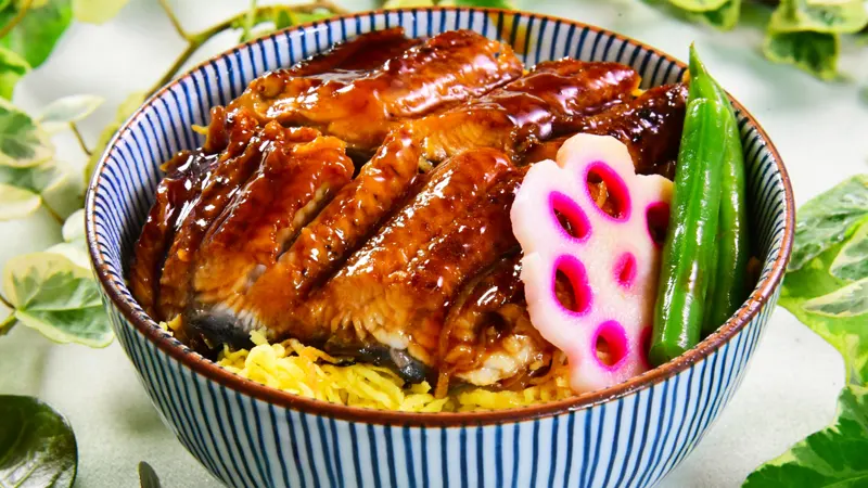 Grilled unagi over rice