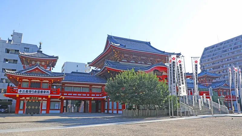 Early morning view of Osu Kannon