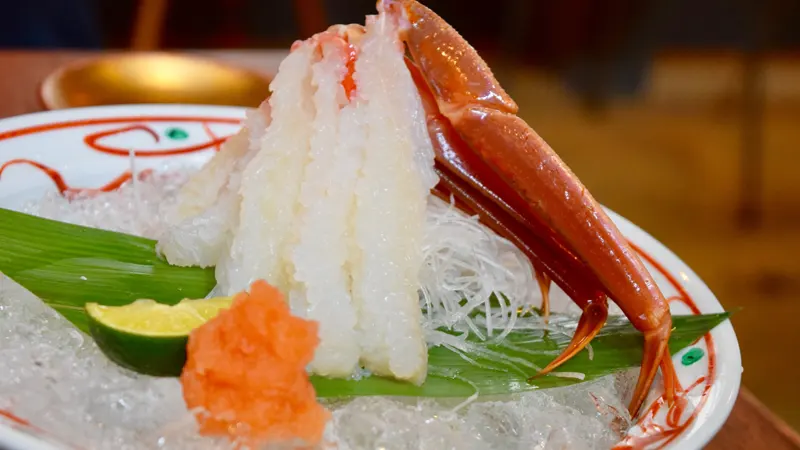 Fresh Echizen crab dish