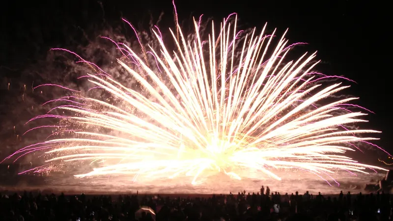 Kumano Fireworks Festival night