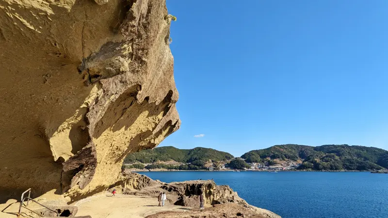 Natural sea cave formation