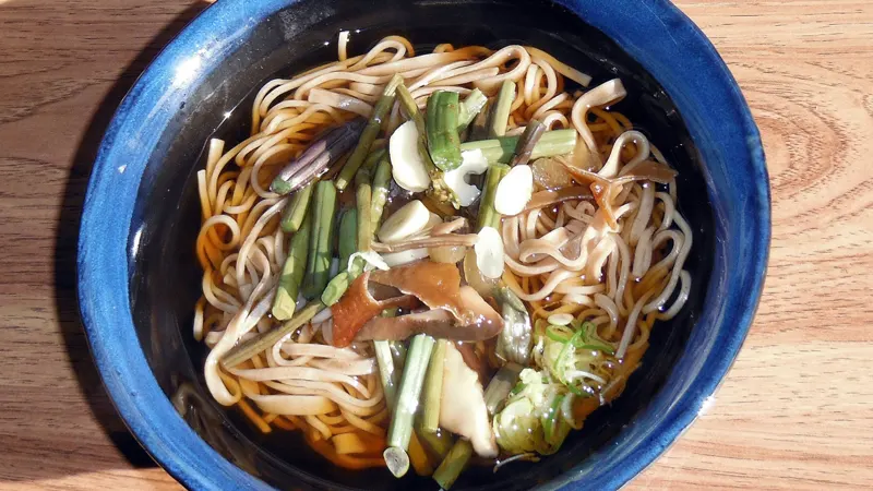 Handmade Shinshu soba noodles