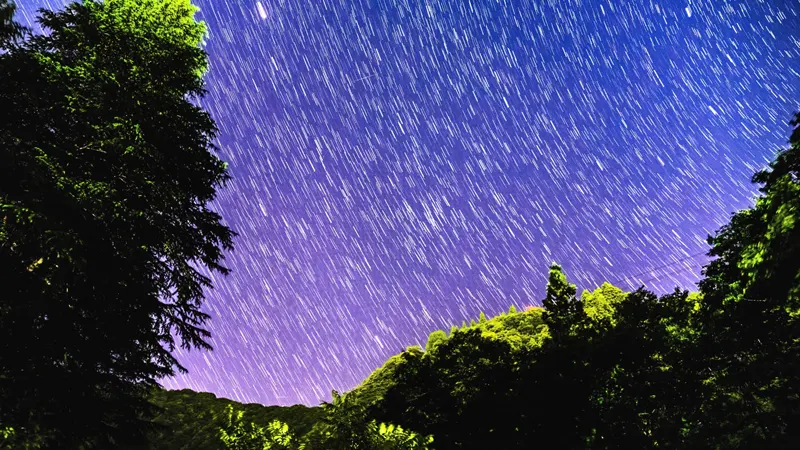 Starry sky over Echigo-Yuzawa