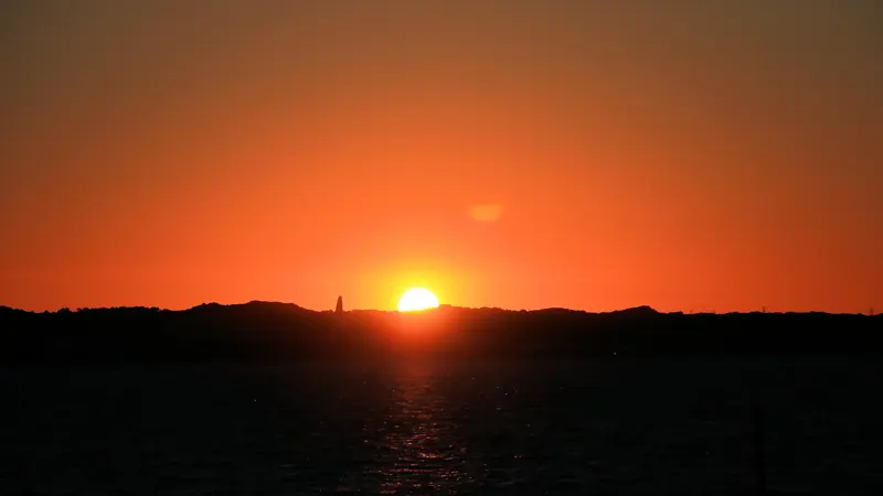 Sunset view over Hamana Lake