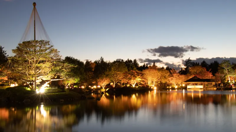 Showa Kinen Park light up view