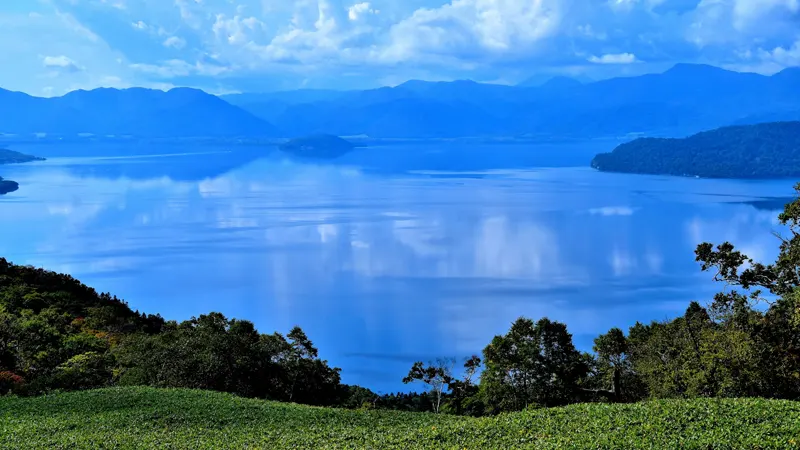 Kussharo Lake caldera view