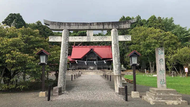 Torii gate at Matsumae Shrine