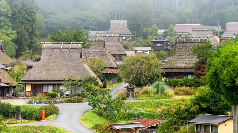 Northern hamlet thatched structures
