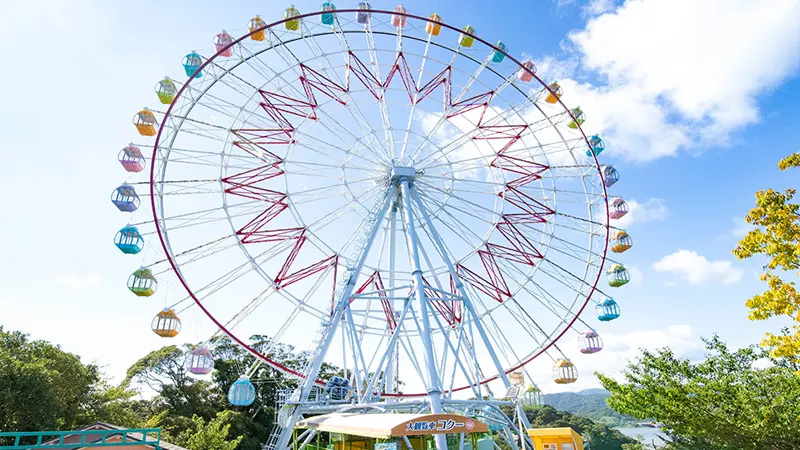 Colorful Ferris wheel at Palpal