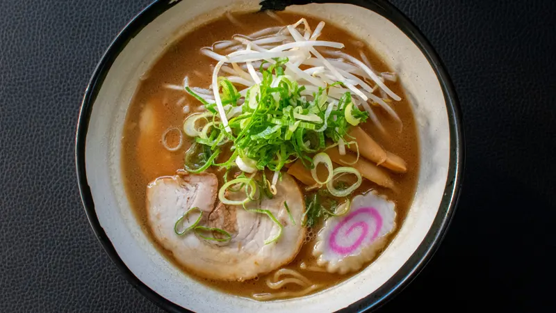 Wakayama ramen bowl close-up