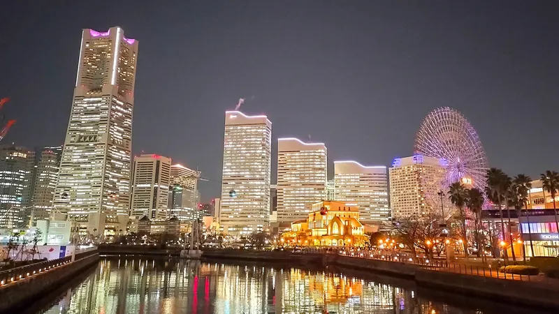 Yokohama night skyline