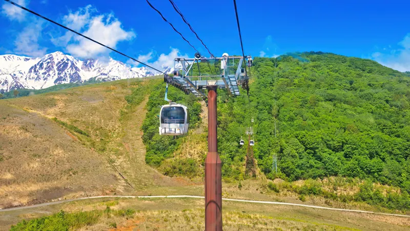 Gondola to Hakuba Iwatake summit