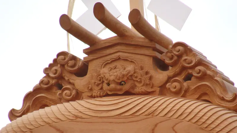 Danjiri carving panel detail