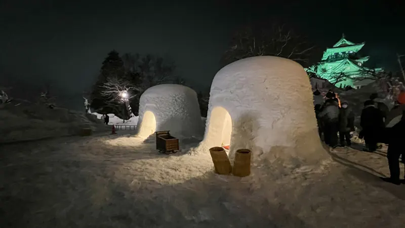Kamakura snow huts in Yokote