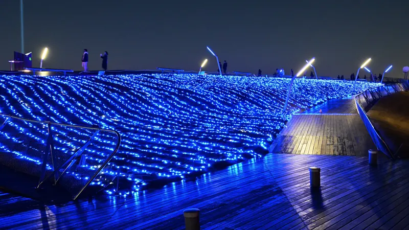 Osanbashi Deck illumination
