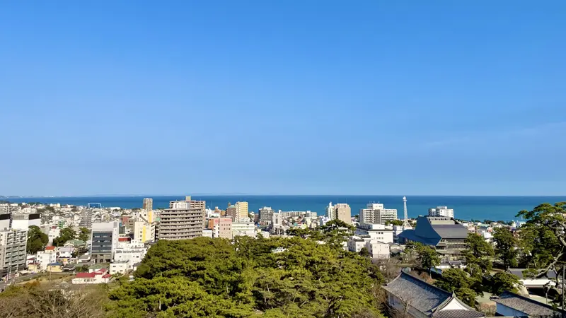 Sagami Bay from keep