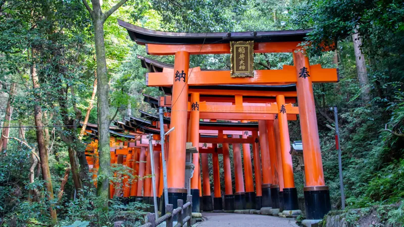 Torii gate pathway at Fushimi Inari Taisha