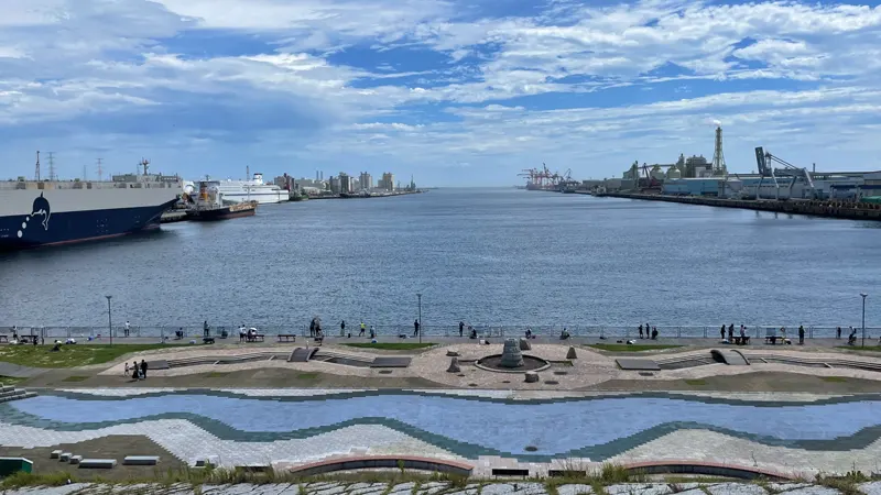 Sendai Port area and ferry terminal