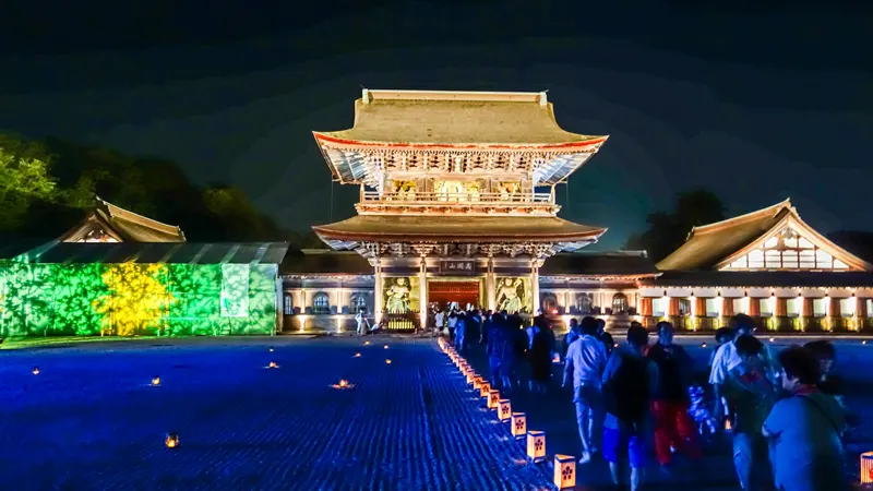 Zuiryuji Temple illuminated view