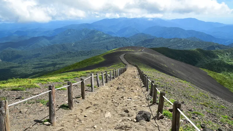 Oyake suna volcanic terrain