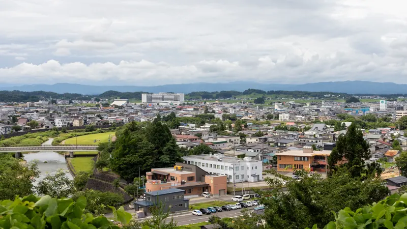 View from Yokote Castle top floor