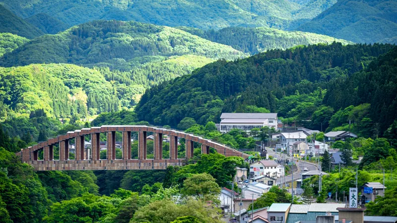 Yunokami Onsen town area