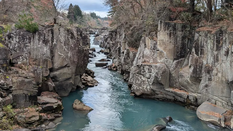 Satetsu River gorge view