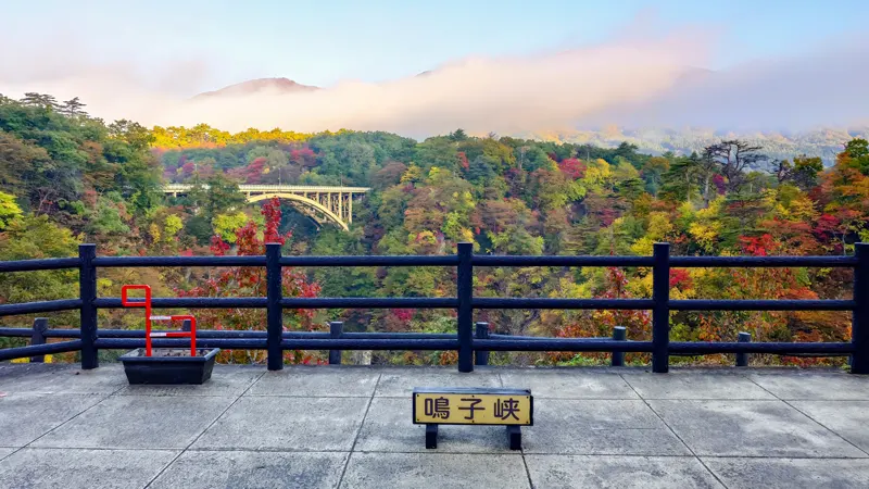 Viewing Naruko Gorge