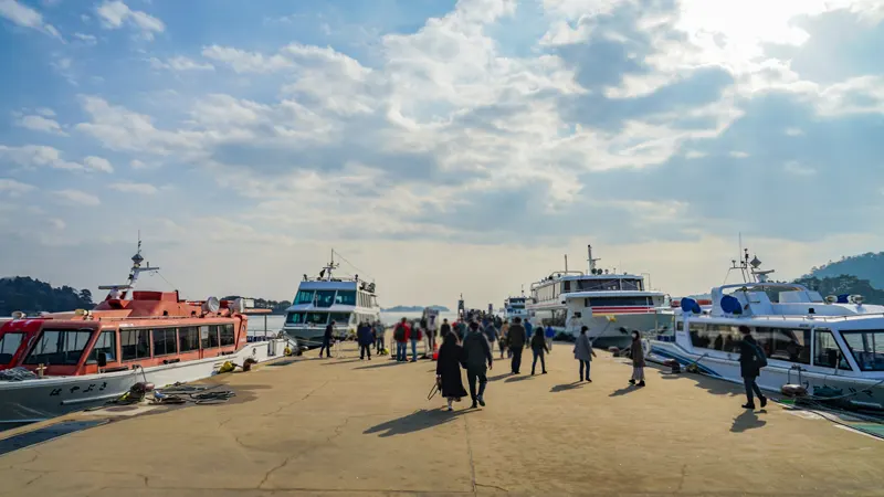 Matsushima Bay boat pier