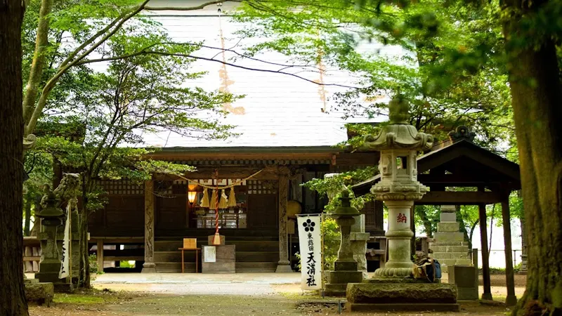 Worship hall of Higashi-fukida Tenmansha