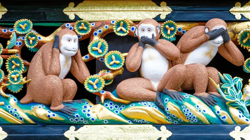 Three Wise Monkeys relief