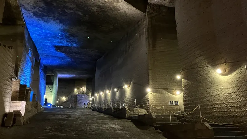 Underground quarry pathway