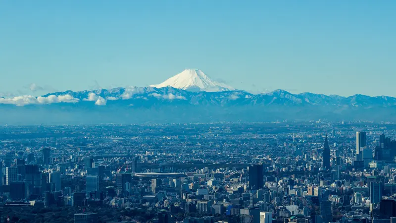 Mt Fuji from Tokyo Skytree