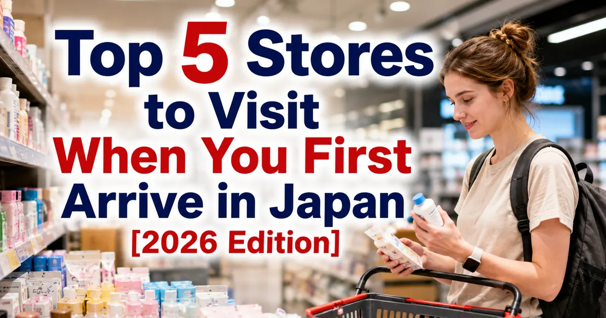 Top 5 Stores to Visit When You First Arrive in Japan [2026 Edition]