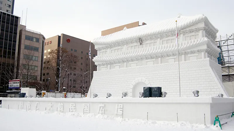 Odori Site snow sculptures